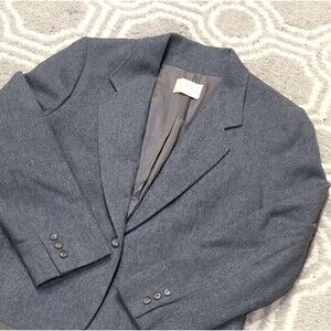 Vintage Pendleton Blazer Women's Size 14 Jacket Gray Single Button Lined